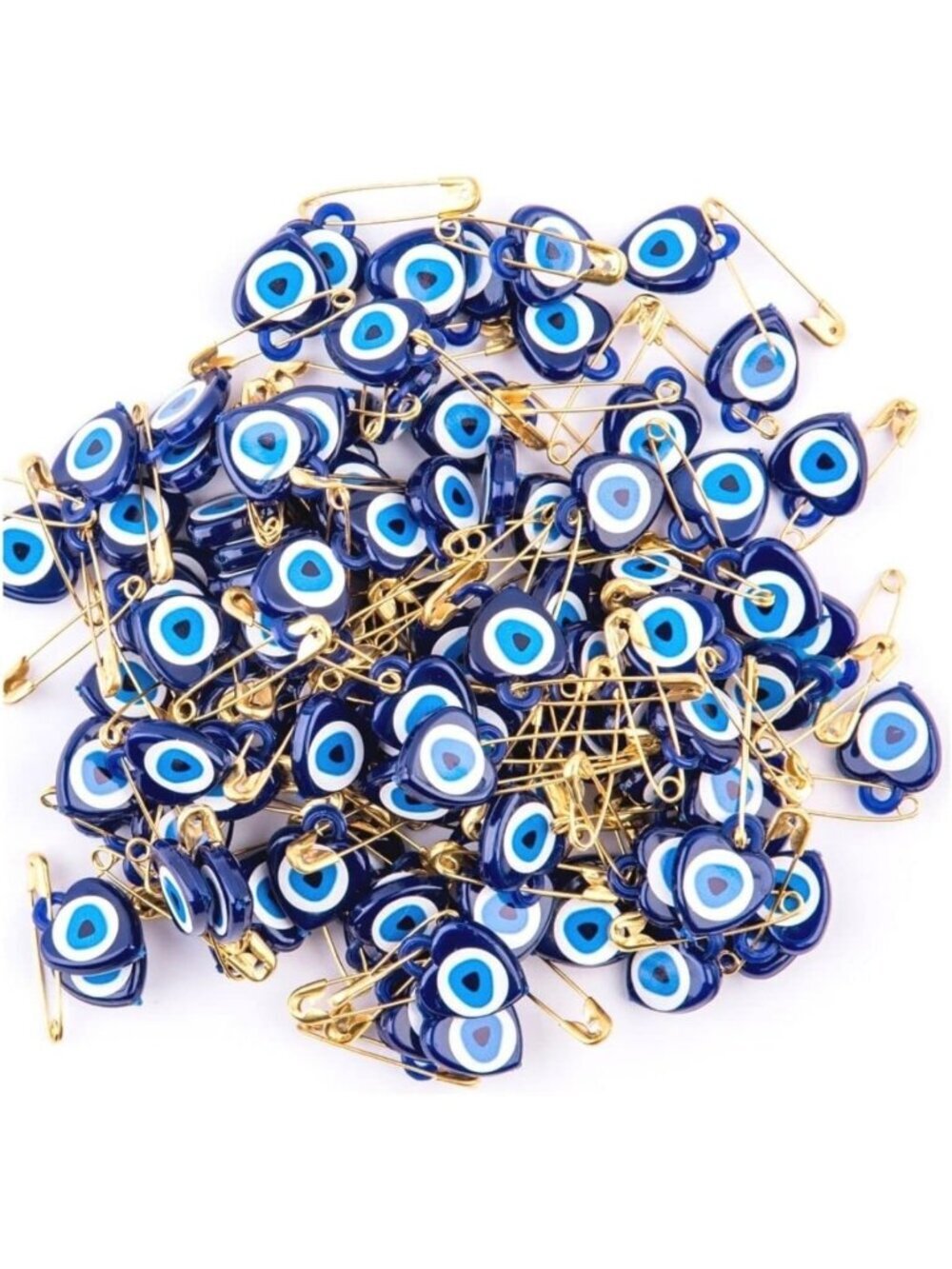 100 Lucky Charm Turkish Eye Stickers - 0.51 inch (13mm) Width, 100 Pieces